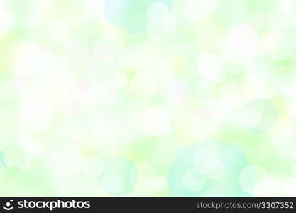 Abstract green background with bokeh