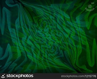 Abstract green - blue patterns on a dark background. Abstract background.