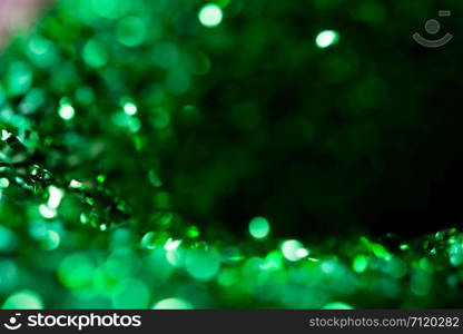 abstract green bokeh christmas decoration background