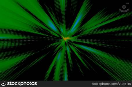 abstract green color background with radial spin motion blur