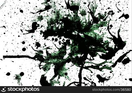 abstract green color from splash water color for template