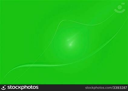 abstract green fractal background with waving lines