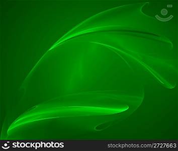 abstract green fractal image - good for background