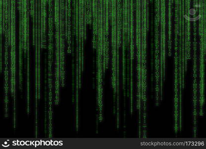 Abstract green technology binary background. Binary Computer Cod. Abstract green technology binary background. Binary Computer Code. Programming Hacker concept.