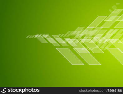 Abstract green technology corporate brochure design