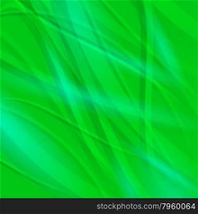 Abstract Green Wave Background. Line Green Wave Pattern.. Abstract Green Wave Background