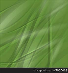 Abstract Green Wave Background. Line Green Wave Pattern.. Line Green Wave Pattern.