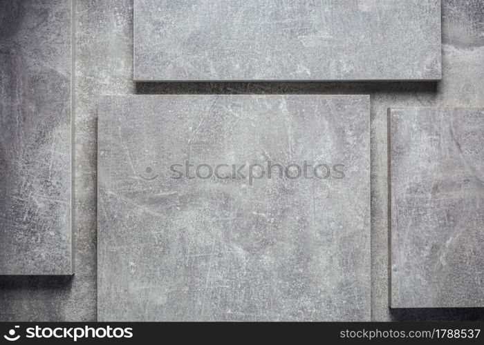 Abstract grey background texture at table or wall surface. Gray piece of chipboard at table background surface