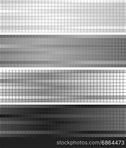 Abstract grey geometric banners. Abstract grey geometric banners. Squares tech background