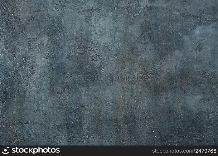 Abstract grunge art decorative design gray blue dark stucco concrete background wall texture