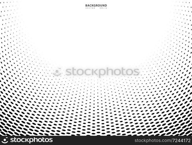 Abstract halftone dotted background. Futuristic grunge pattern, dot, wave. Vector modern optical pop art texture for posters, sites, business cards, cover, labels mock-up, vintage layout