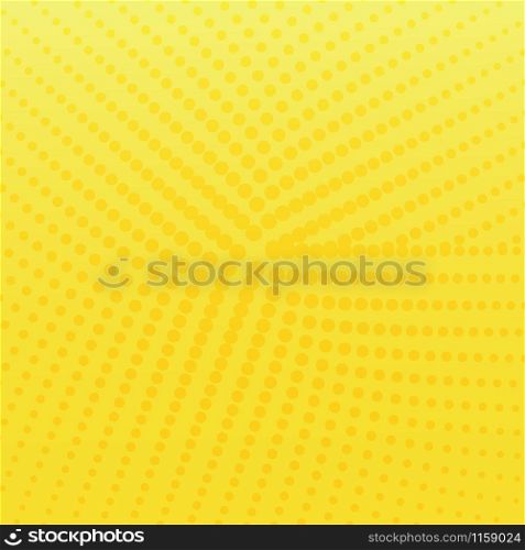 Abstract halftone yellow gradient background. Vector illustration
