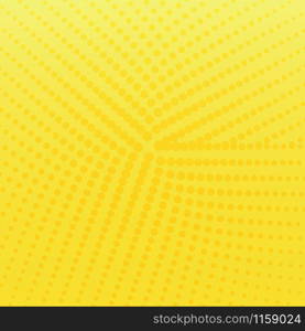 Abstract halftone yellow gradient background. Vector illustration