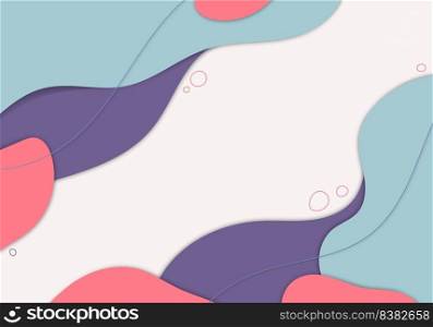 Abstract hand drawing pattern design decorative artwork style. Overlapping with vivid colorful template background. vector