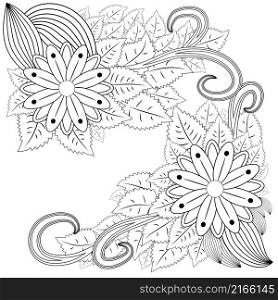 Abstract hand drawn zentangle style frame. Doodle art decorative border. Abstract hand drawn zentangle style frame. Doodle art decorative border.