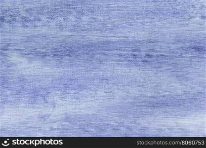Abstract hand painted blue canvas background texture.