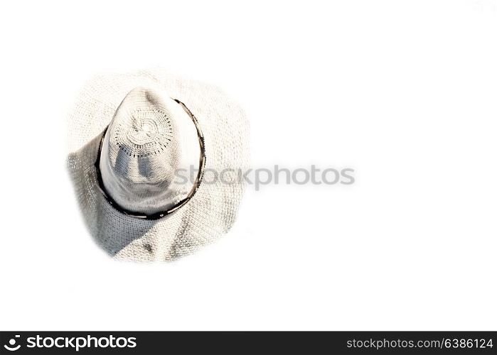 abstract hat in white background