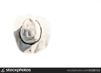 abstract hat in white background
