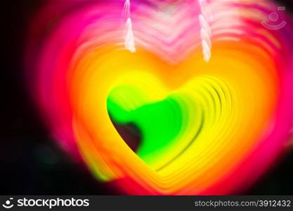 Abstract heart photo, soft focus, greeting card background