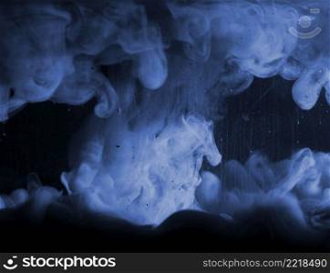 abstract heavy blue smoke dark liquid
