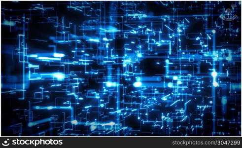 Abstract High Digital Technology Background Loop