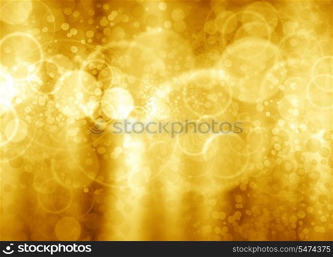 Abstract holiday magic golden background