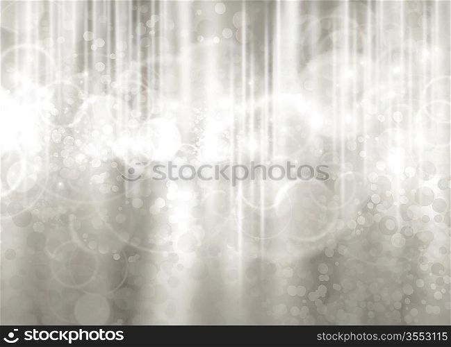 Abstract holiday magic silver background