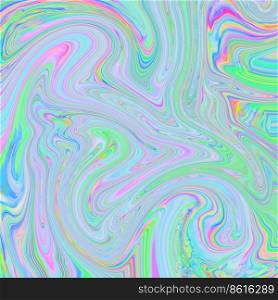 Abstract holographic marble texture with bright multicolored waves mixing together. holographic marble texture 