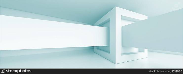 Abstract Horizontal Panoramic Architecture Background