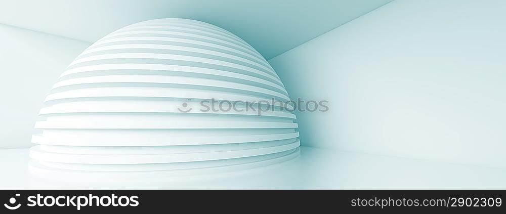 Abstract Horizontal Panoramic Architecture Design