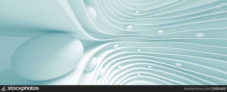 Abstract Horizontal Panoramic Futuristic Design