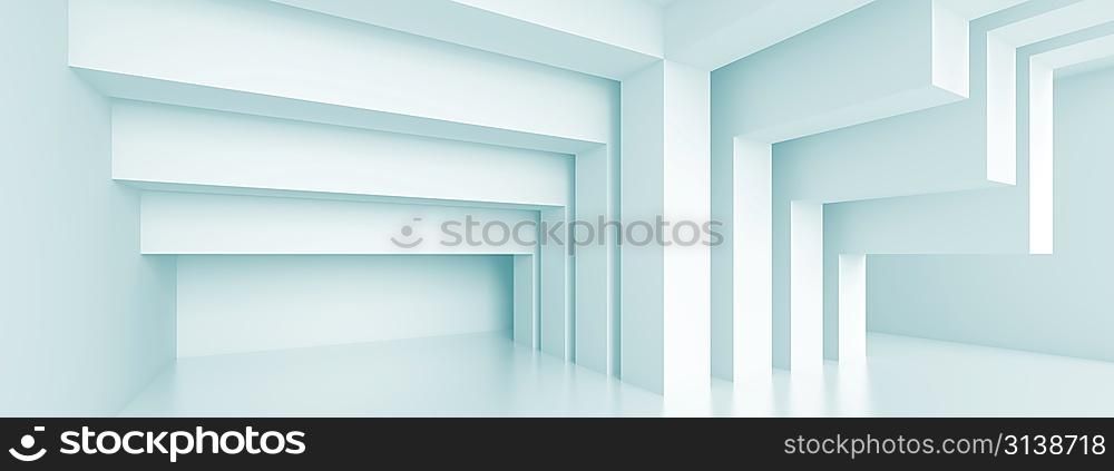 Abstract Horizontal Panoramic Interior Design