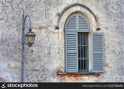 abstract house door in italy lombardy column the milano old closed nail rusty