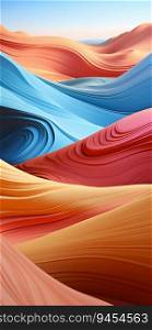 Abstract Hypnotic Illusion of Desert Dunes. Generative ai. High quality illustration. Abstract Hypnotic Illusion of Desert Dunes. Generative ai