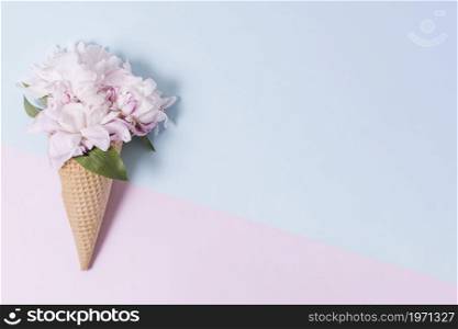 abstract ice cream cone bouquet flowers. High resolution photo. abstract ice cream cone bouquet flowers. High quality photo