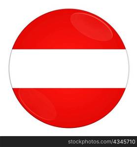 Abstract illustration: button with flag from austria country
