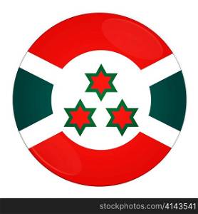Abstract illustration: button with flag from Burundi country