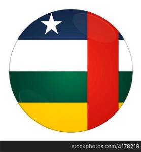 Abstract illustration: button with flag from Central Africa country