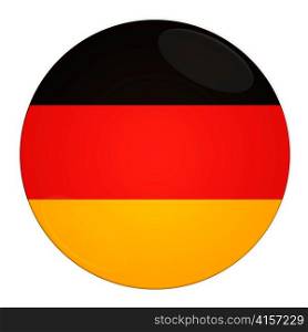 Abstract illustration: button with flag from Germany country