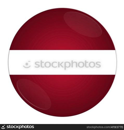 Abstract illustration: button with flag from Latvia country