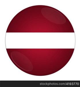 Abstract illustration: button with flag from Latvia country