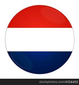 Abstract illustration: button with flag from Luxembourg country
