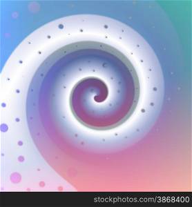 Abstract illustration of a twisting shape