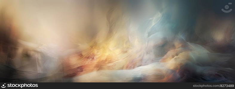 Abstract illustration soft pastel with glowing light and sun rays in light gray, amber, and more. Perfect as a background by generative AI