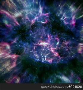 Abstract illustration with a beautiful star space nebula