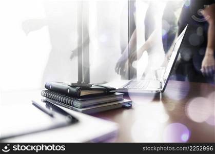 Abstract Image of Business creative designer working at office as concept
