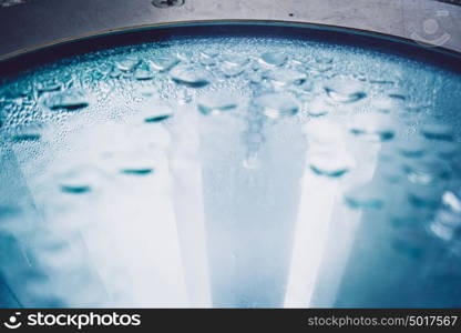 Abstract image of raindrops over a glass