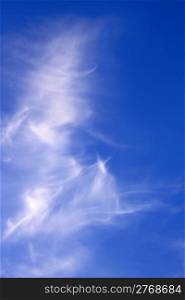 Abstract image of white clouds in blue sky