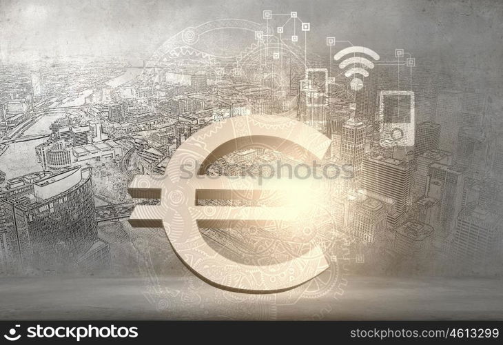 Abstract image with financial business theme and concepts. Business theme