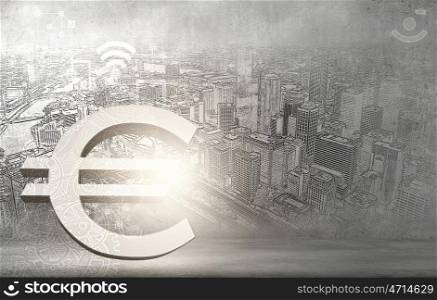 Abstract image with financial business theme and concepts. Business theme